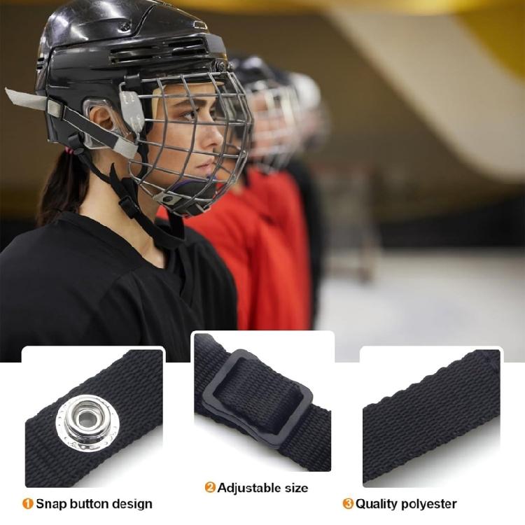 Detachable Universal Ice Hockey Chin Strap Quick Release Hockey Helmet Chin Strap Adjustable Sports Strap Enduring