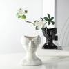Stylish Flowerpot Silicone Mold Concrete Mould Human Face Shape Flowerpot Molds Cements Mould Silicone Material for Vase