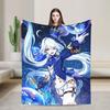 Furina Genshin Impact Spiel Decken Flanell Winter Multifunktion Ultra-Weiche Überwurfdecken für Sofa Reise Teppich Stück