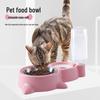 Pet Water & Food Dispenser: No Mess Cat & Dog Bowl
