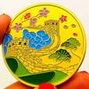 Four Seasons Badaling Great Wall Gold Plated Commemorative Medal Gift Box for Beijing Tourist Attractions Gold Coin 45mm Coin Gift Coin