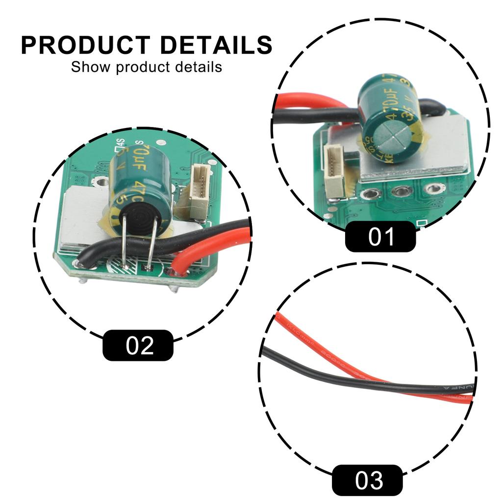 Power Control Board Brushless Lithium Drill For Handheld Drilling Overvoltage Protection ABS And Metal Construction Pcb