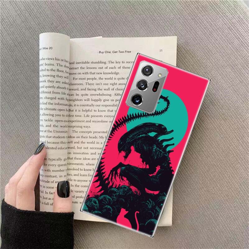 COOL A-Alien Xenomorph Phone Case For Samsung A16 A26 A36 A56 Note 20 10 9 8 M12 M21 M30S Galaxy M32 M51 M52 A9 A8 A7 A6 Plus S1