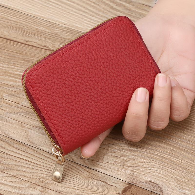 Stylish Large Capacity Multi-Card Slot Accordion Zipper Coin & Credit Card Holder for Advertising Promotion
