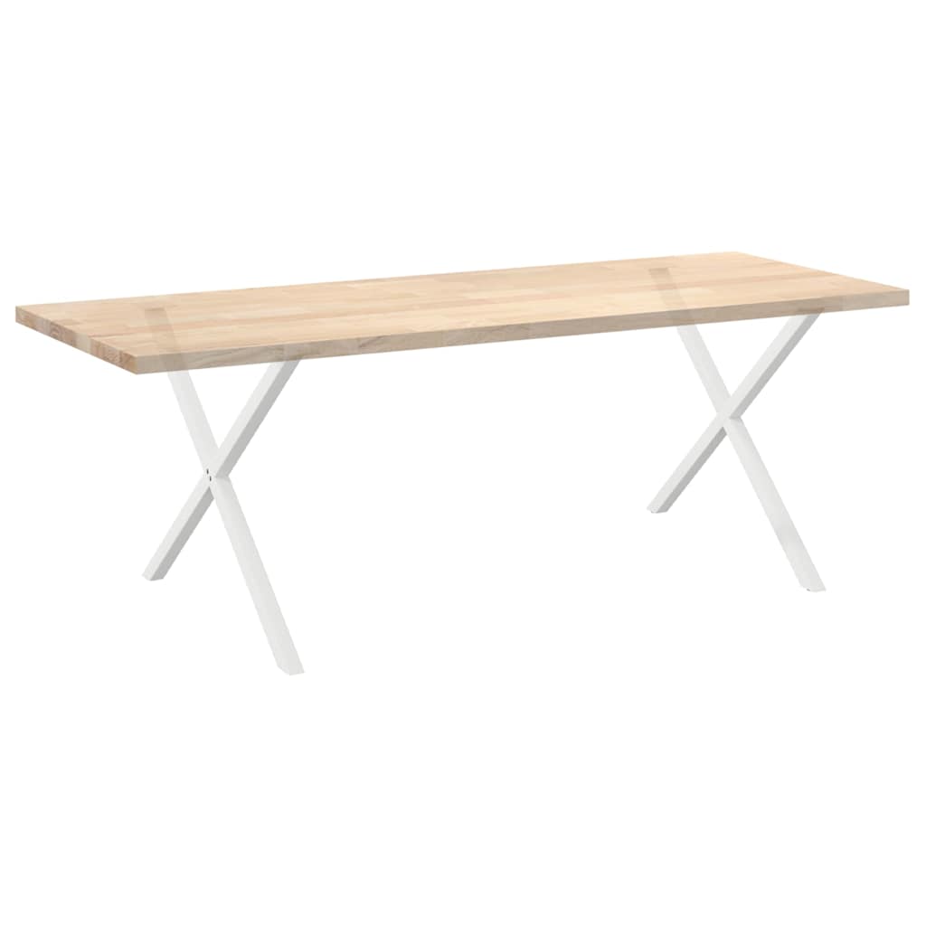 Vidaxl Nogi Do Stołu Jadalnego, 2 Szt., Białe, 90X(72-73) Cm, Stal