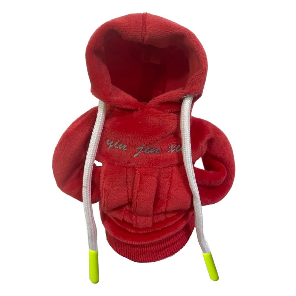 Gear Shift Knob Cover Car Shifter Knobs Cover Mini Hoodie Car Shift Protector Hooded Shirt Gear Stick Case Car Accessories