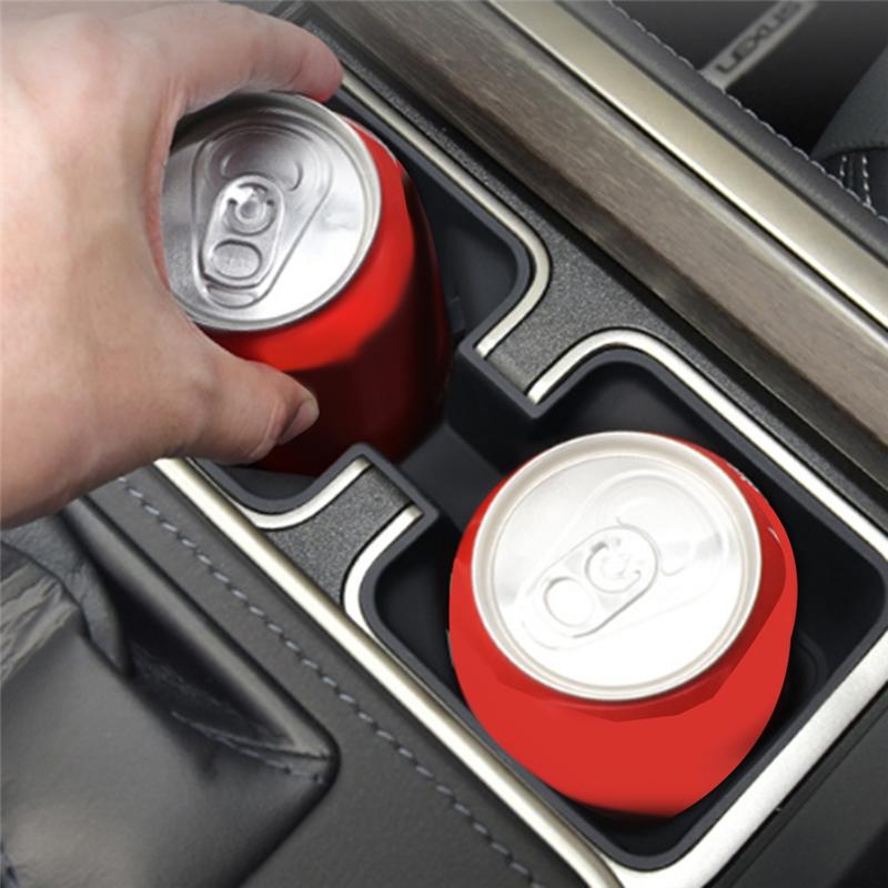 Portable Car Center Console Cup Holder Silicone Pad Water Cup Holder For Lexus GX550 2026+