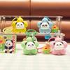 Pvc Flower Colorful Panda Keychain Adorable Key Chain Accessory For Car Bag And