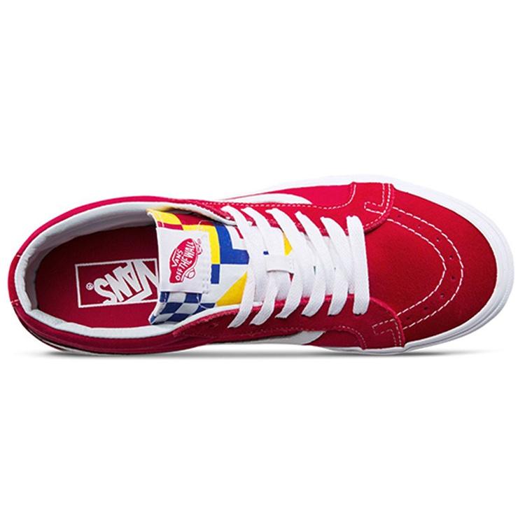 Vans SK8-Mid Mid-Top Skate Shoes Red Unisex Men's VN0A391FTOV