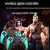 Wireless Dual Game Controller for PC & TV - Classic Arcade King of Fighters Edition