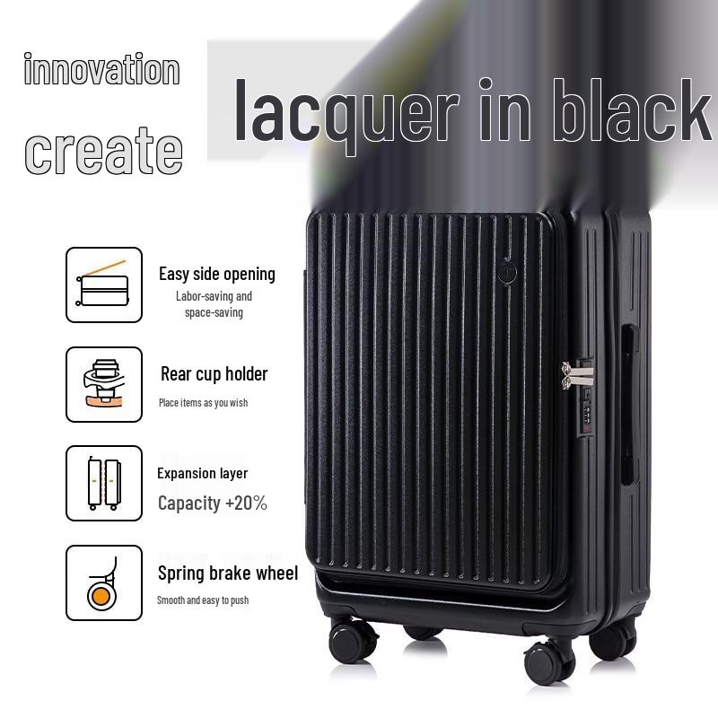 

PACKAGE FASHION Multi-Functional Spinner Luggage 20 Inches