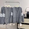 2025 Slimming Korean Knitted Cardigan - Little Fragrant Lazy Style for Spring & Autumn