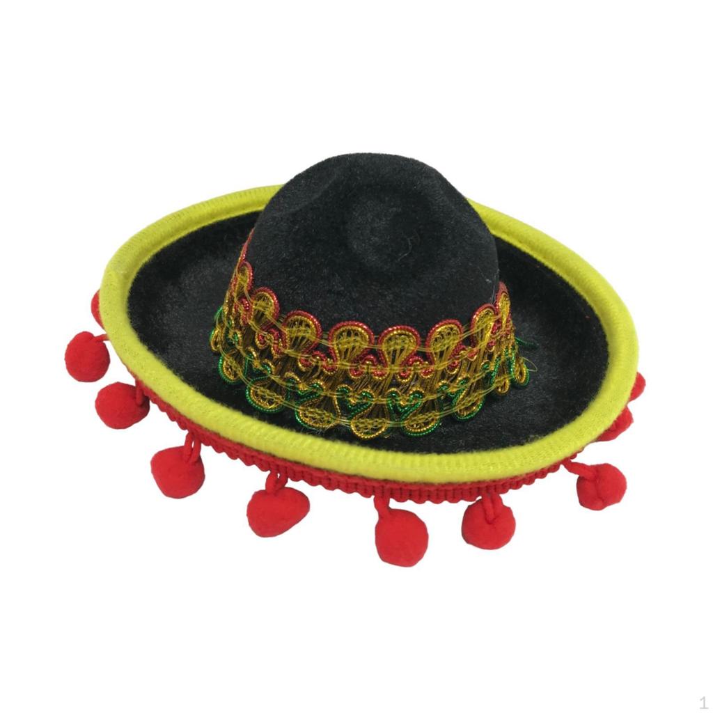 Colorful Fiesta Hat Headband for Spooky Celebrations