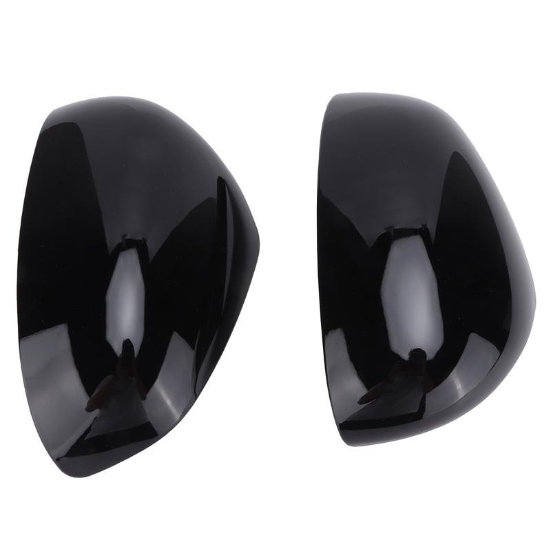 Car Decoration Door Mirror Cover For Smart Fortwo Forfour 453 2015- Car Rearview Accessories Carbon Fiber Glossy Black