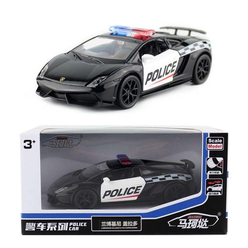 Car Gallardo Police Alloy Model Toy For Play And Enthusiasts Display