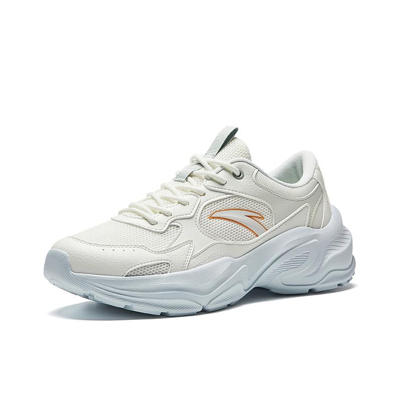 Anta Little Millennium Simple Comfortable Non-Slip Breathable Low-Top Casual Shoes Women sneaker White 922538826-1