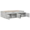 Bed Frame with Drawers Concrete Grey 80 x 200 cm Engineered Wood