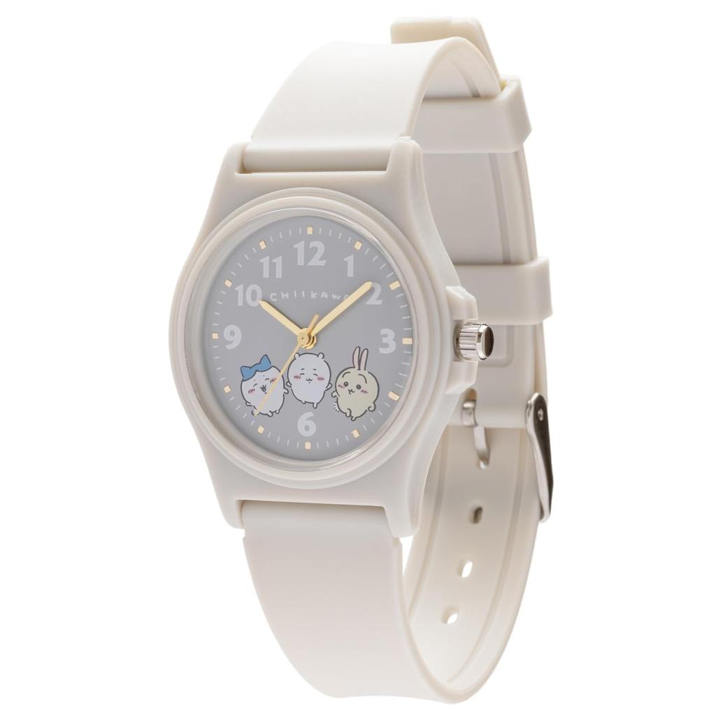 Fieldwork Women's Chiikawa Analog Watch with Urethane Strap, PVC, Gray, CKW001-4
