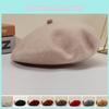 Knit Beret Wool Autumn Winter Vintage Womens Casual Outing Comfortable Warm