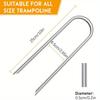 10pcs Silver Heavy-duty U-shaped Wind Pile Ground Nails, Which Can Be Used To Fix and Support Steel Pipes of Various Structures