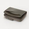 Howell Zipper Bifold Wallet Cowhide Leather Front Pocket Billfold Compact MHLW5GS2 [Margaret Idea] L-shaped [Cesar] Women's/Unisex