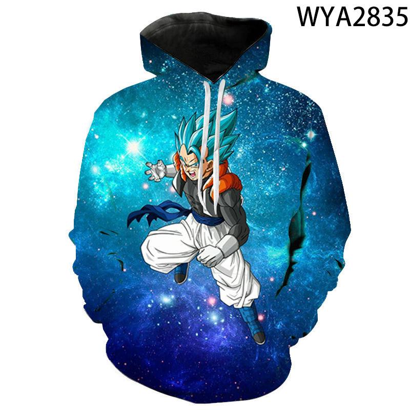 Cartoon Anime Boy Girl Kids Dragon Long Sleeve Sweatshirts DBZ 3D Printed Hoodies Pullover Men Women Children Streetwear Jacket