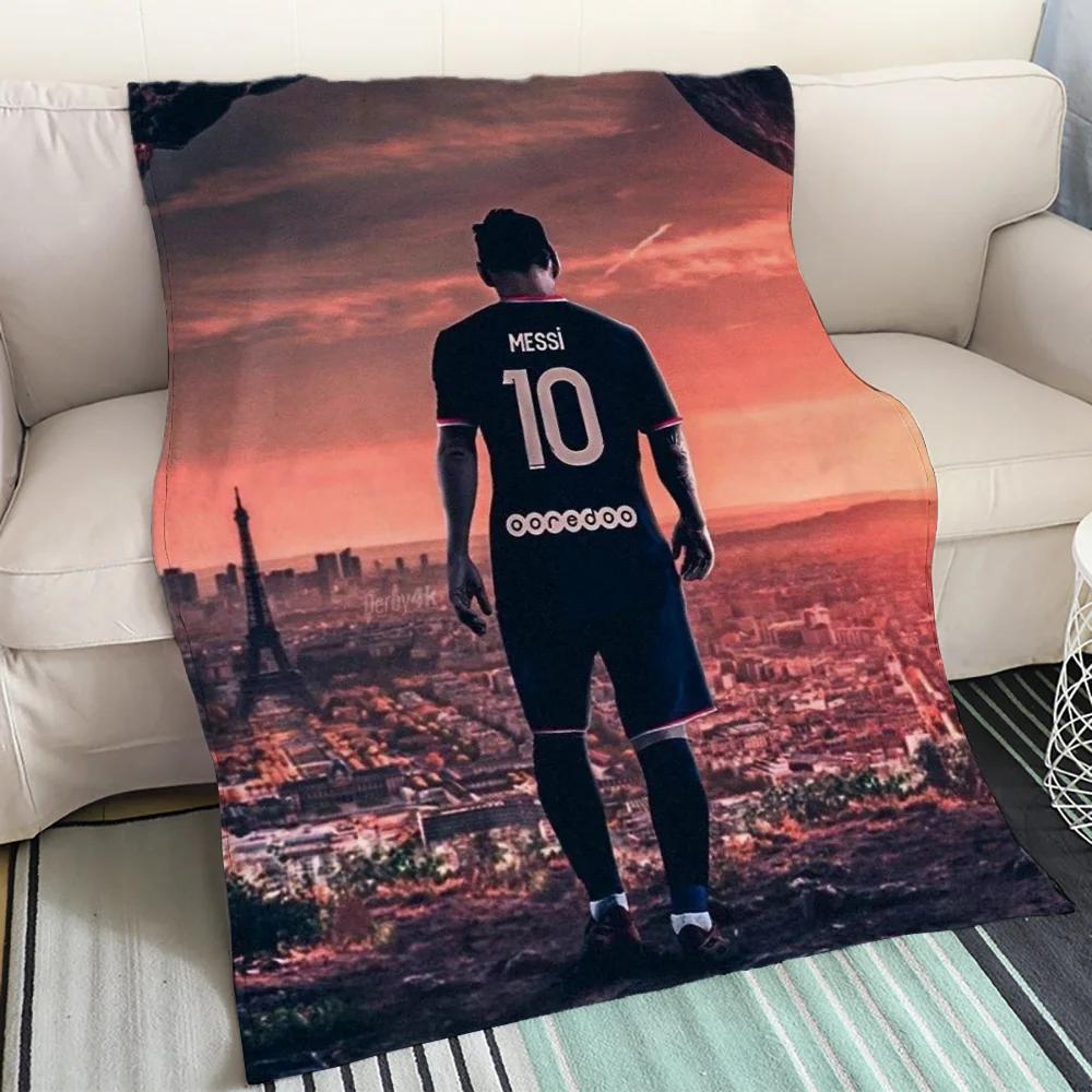 Blanket Large Messi Blankets & Throw Blanket for Sofa Luxury Bedding Fluffy Soft Blankets Characters Cobija Home and Decoration