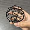 5 MM Screw Hole Metal Suet Ball Holder Closed Design Rust Resistant Bird Feeder Holder Round Squirrel Proof Chit Ball Holder
