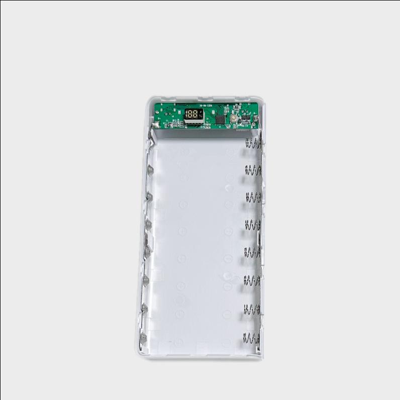 Solderless 8-Cell 18650 Power Bank Shell DIY Kit - Quick Charge Version