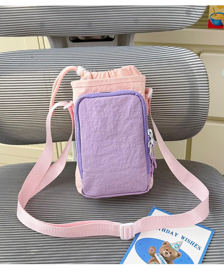 Water Bottle Small Bag for Outdoor Leisure Travel, High Appearance Quality, Women's Cross-body Bag, Water Cup Bag