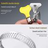 304 Stainless Steel Small American Style Hose Clamp with Handle for Gas Pipe Fixing