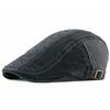 Vintage Cotton Patchwork Beret Hat for Men Women Diamond Lattice Flat Cap Korean Style Newsboy Cap Individual Sun Protection Duckbill Hat