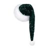Christmas Sequin Hat with Long Plush, Festive Winter Hat for Holiday