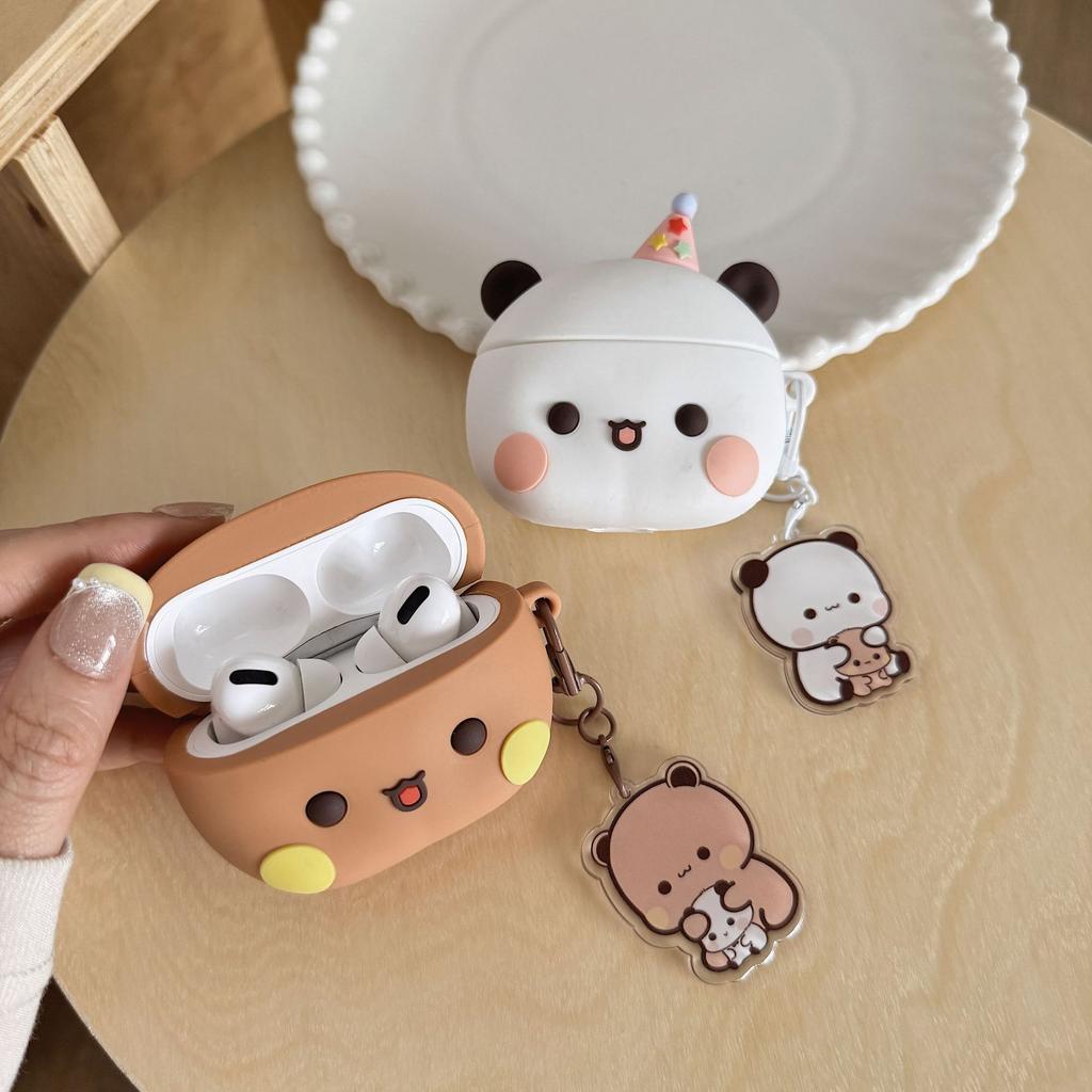 Cute AirPods pro1 apple bluetooth headset case 1/1 generation cartoon bear protective case for women