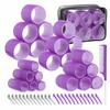 50Pcs 4 Sizes Rollers Self-Grip Hair Rollers Set Heatless DIY Heatless Hair Curlers Reusable Hair Partition Clip