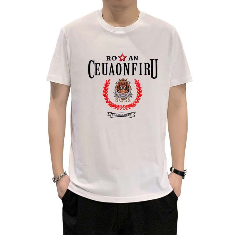 Trade Three-Dimensional Print Export Big Brand Men T Cut the Tag off Tail Goods Clearance Short sleeve Transfer to Domestic Sales Original Order Goods