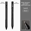 Geometric Metallic Crinkle Pen Crunchy Sensory Pen Morphing Ballpoint Pen for Stress Relief 0.5mm Retractable Gel Pen for School Office
