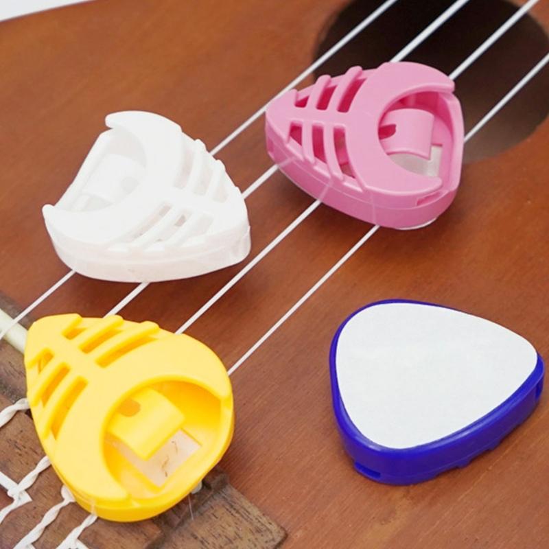 6pcs Triangular Guitar Pick Holder Durability ABS Material Light Weight Portable For Musicians