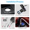 Universal Car Dual PD USB Port Charger Power Outlet LED Multifunctional Quick Charger Digital Display Car Interior Accessories