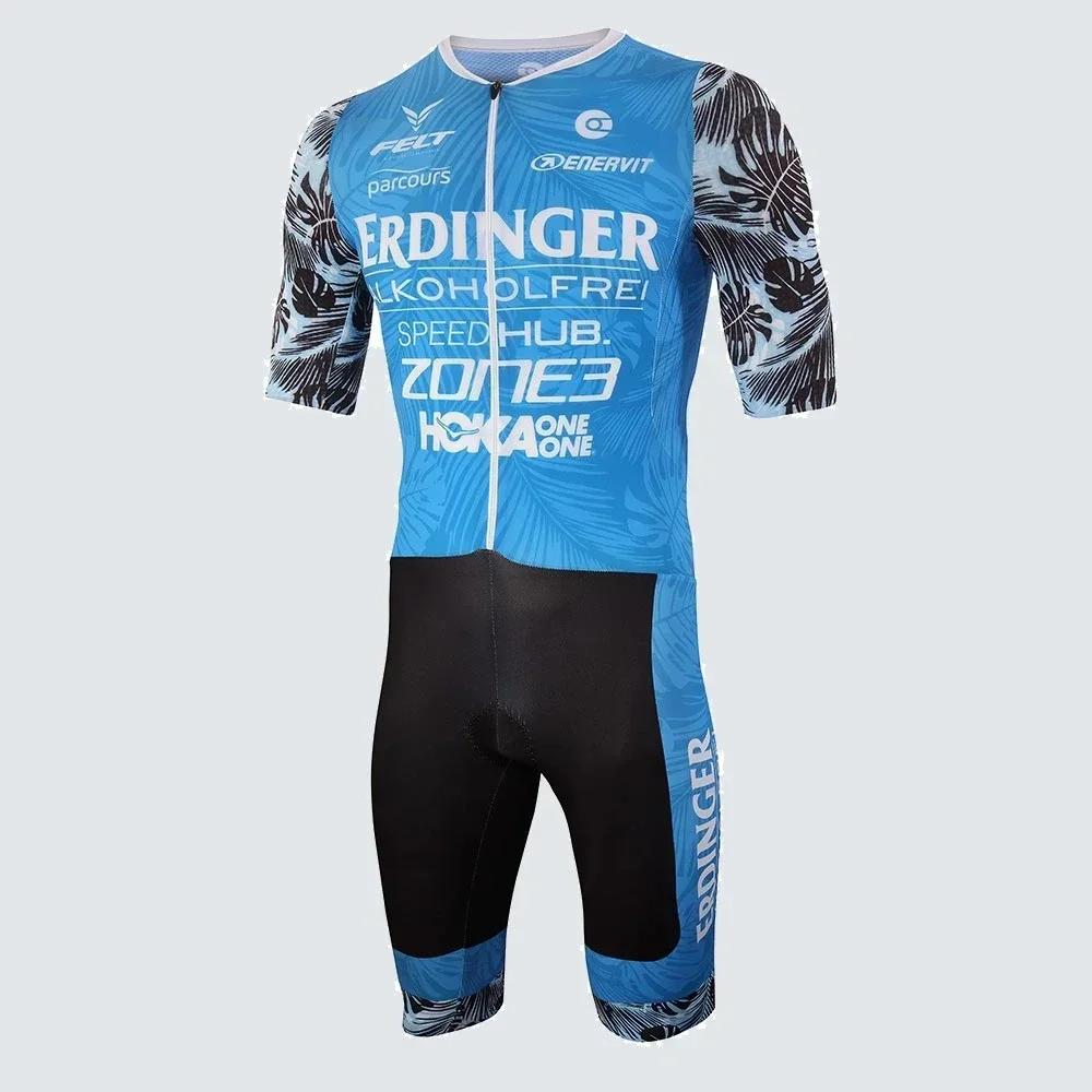 Zone3 Nový styl Pánský triatlonový oblek Závodní oblek na triatlon Aerodynamický overal Ropa Ciclismo Hombre Cyklistický skinsuit Plavecké a běžecké oblečení