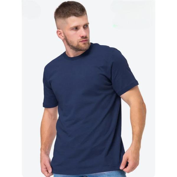 Summer Round Neck Fashionable Casual Pure Cotton Short Sleeved Solid Color Men's T-shirts