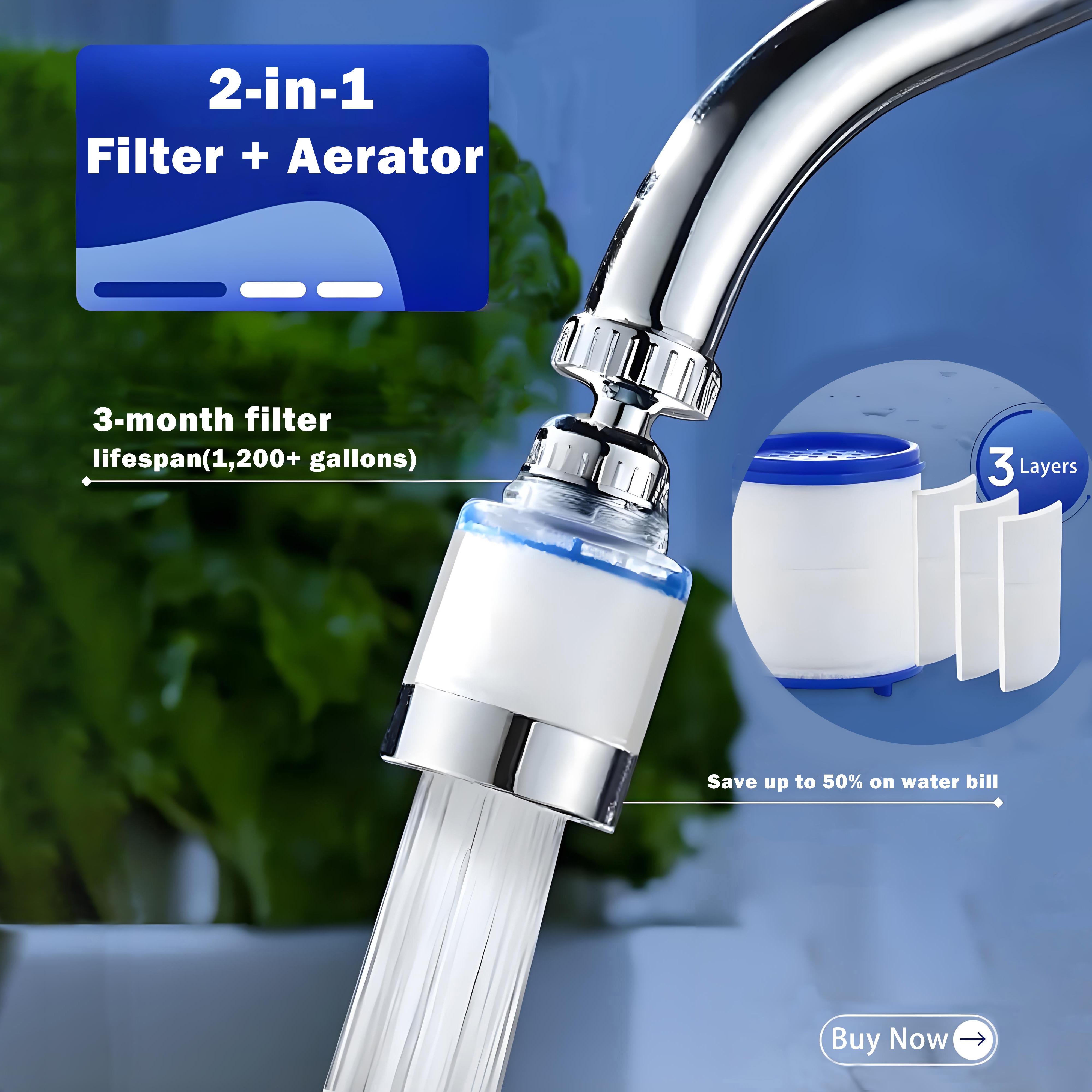 

Faucet Bubbler Filter Element Faucet Aerator Purifier Shower PP Cotton Filtration Remove Chlorine Heavy Metals for Kitchen