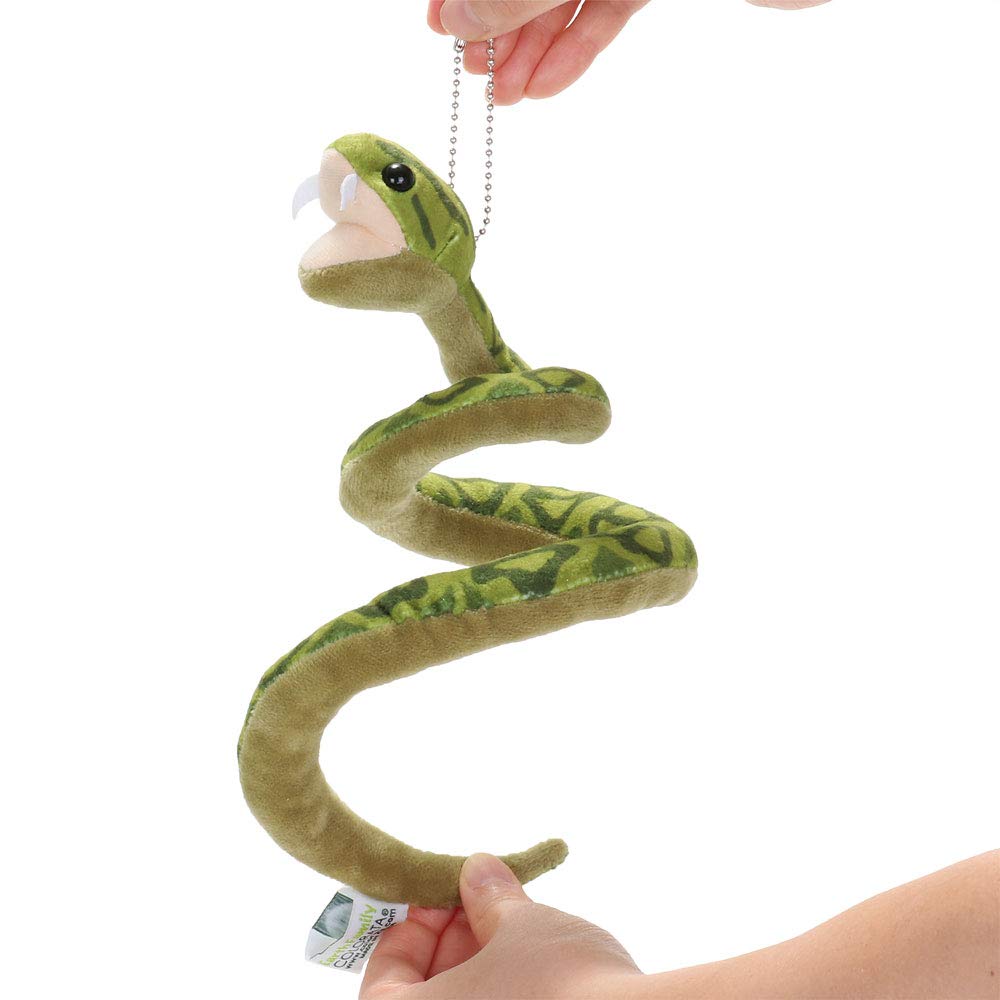Carolata Plush Mascot Habu (Yanbaru Creaturewith Chain) Realistic Snake Keychain Doll Gift (Twice Tested)  Christmas Present