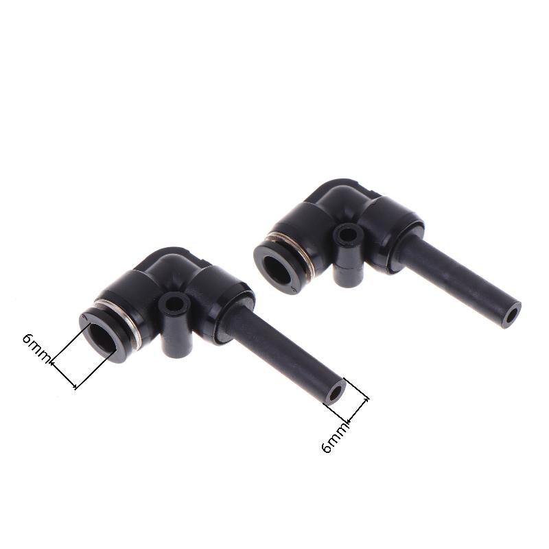 2/10 Stück Plj 4/6/8/10mm Pneumatischer Schnellsteck-Reduzierer Plj8-6/6-6mm Stange Pneumatisches Durchgangs-Winkelstück-Stangenverbinder