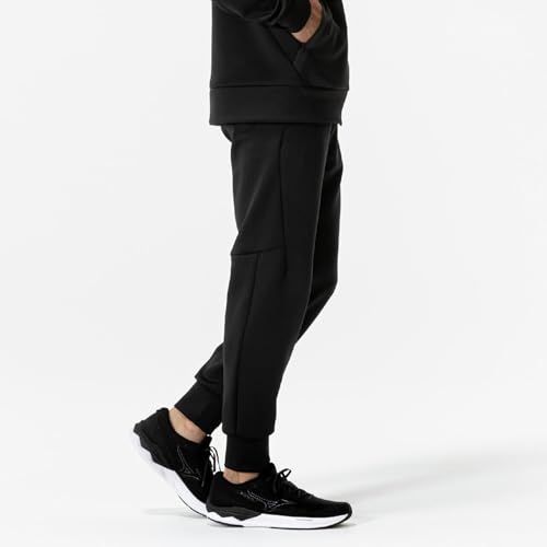 Training Wear Stretch Sweatpants, Easy To Move In, 32MDC050, Unisex, Black, Size L
