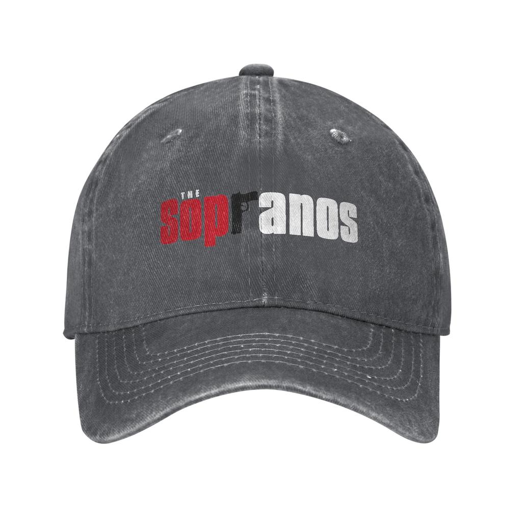 Sopranos Tv Show Unisex Women Baseball Caps Distressed Denim Caps Hat Vintage Outdoor Adjustable Fit Snapback Hat