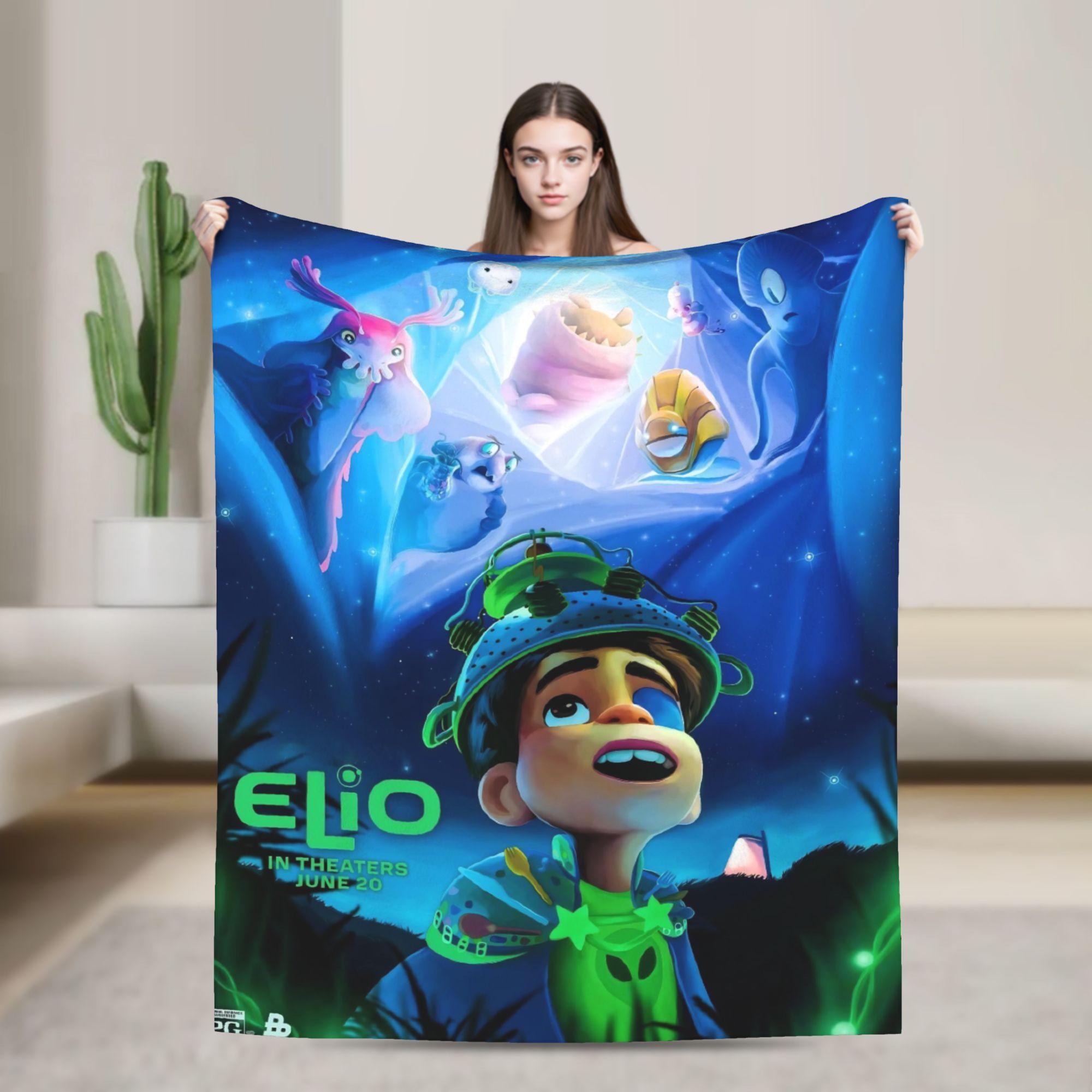 

Elio Ooooo & Glordon Flannel Blanket Soft Throw Blanket for Home Decor Travel Fluffy Bedspread Sofa Bed Cover 75x90cm