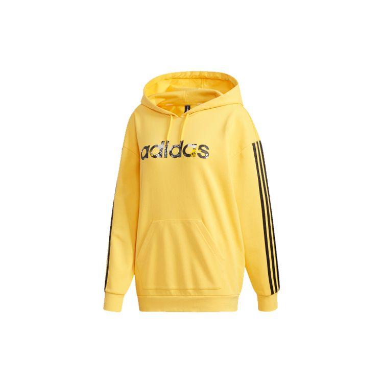 

Adidas Casual Sports Hoodie Women Tops Yellow DZ7596