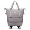Li Shen Oxford Expandable Travel Handbag with Universal Wheels