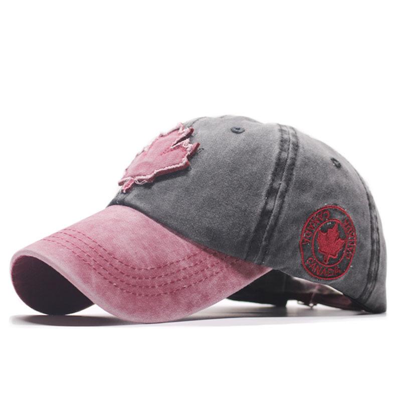 Hats Men's and Women's Washed Cloth Peaked Caps Outdoor Sunscreen Caps Casual Versatile Spring and Autumn Sunshade Color Matching Baseball Caps